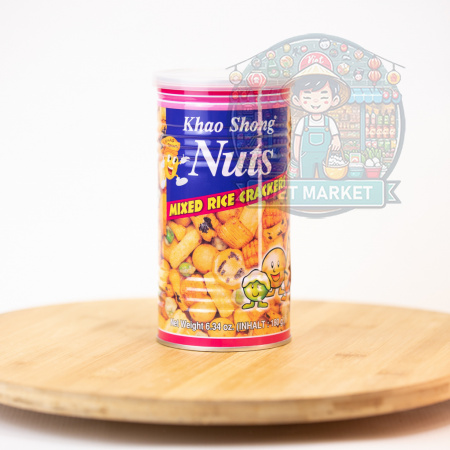 Khao Shong Ryžové krekry Mix príchutí 180g