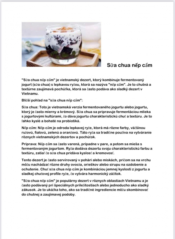 Sữa chua nếp cẩm – Tradičný dezert s modernou dušou