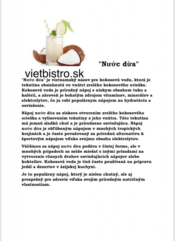 Nước dừa – Tekuté zlato Vietnamu